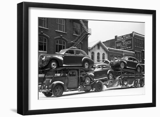 Ohio: Auto Transport, 1940-Arthur Rothstein-Framed Giclee Print