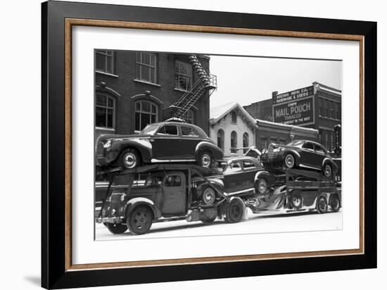 Ohio: Auto Transport, 1940-Arthur Rothstein-Framed Giclee Print