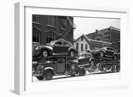 Ohio: Auto Transport, 1940-Arthur Rothstein-Framed Giclee Print