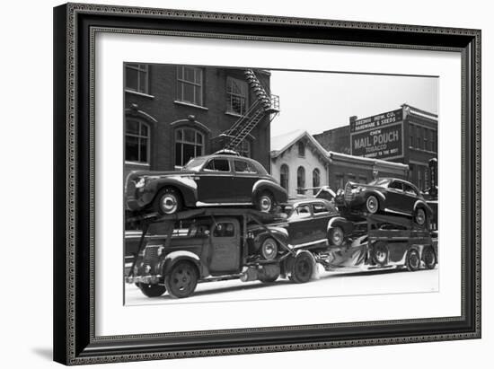 Ohio: Auto Transport, 1940-Arthur Rothstein-Framed Giclee Print