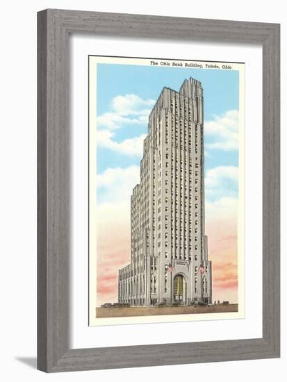 Ohio Bank Building, Toledo, Ohio-null-Framed Premium Giclee Print