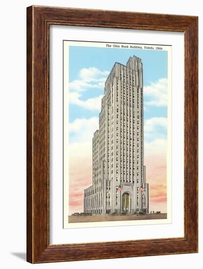 Ohio Bank Building, Toledo, Ohio-null-Framed Premium Giclee Print