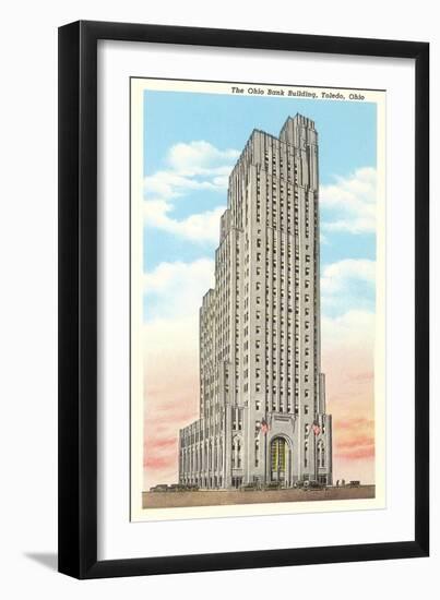 Ohio Bank Building, Toledo, Ohio-null-Framed Premium Giclee Print