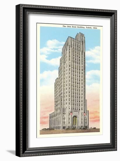 Ohio Bank Building, Toledo, Ohio-null-Framed Premium Giclee Print