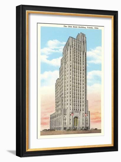 Ohio Bank Building, Toledo, Ohio-null-Framed Premium Giclee Print