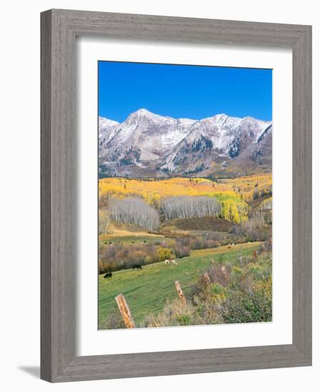 Ohio Creek Road, near Crested Butte, Colorado, USA-Rob Tilley-Framed Photographic Print