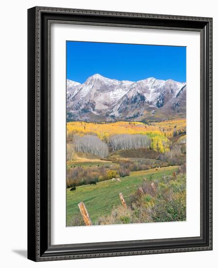 Ohio Creek Road, near Crested Butte, Colorado, USA-Rob Tilley-Framed Photographic Print