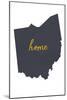 Ohio - Home State - White-Lantern Press-Mounted Art Print