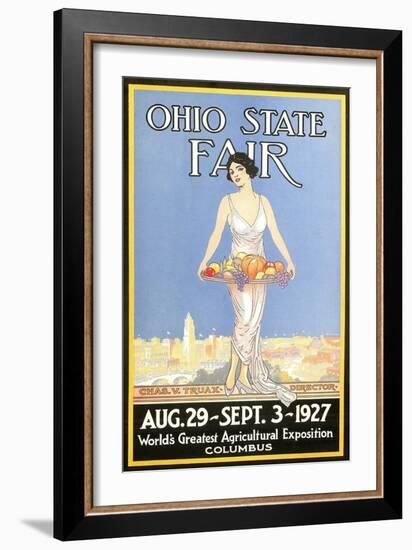 Ohio State Fair Poster, Columbus--Framed Art Print