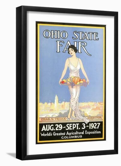 Ohio State Fair Poster, Columbus--Framed Art Print