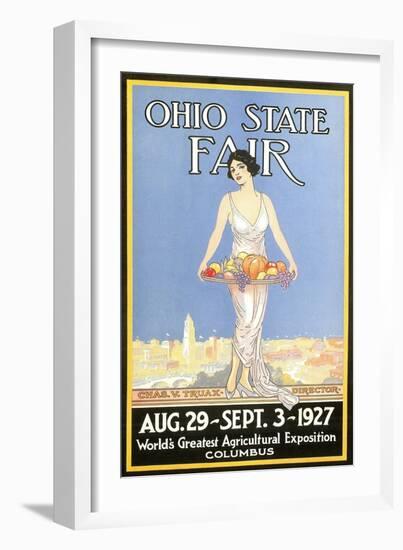 Ohio State Fair Poster, Columbus--Framed Art Print