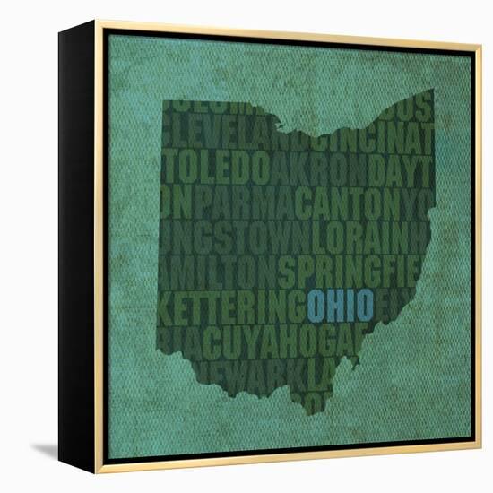 Ohio State Words-David Bowman-Framed Premier Image Canvas