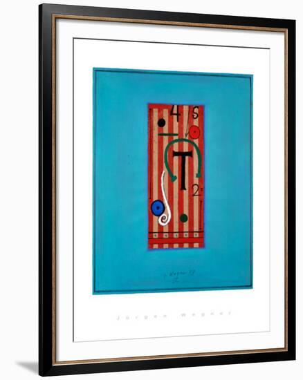 Ohne Titel,1998-Jürgen Wegner-Framed Serigraph