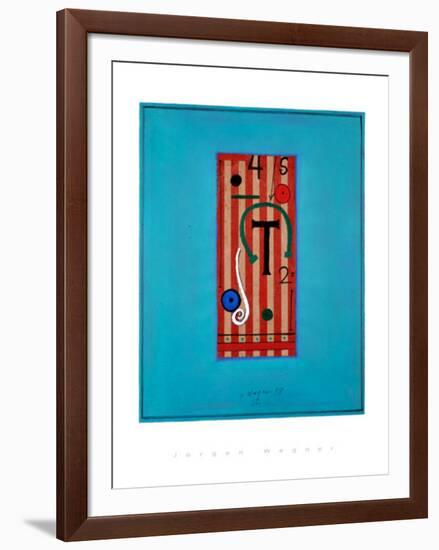 Ohne Titel,1998-Jürgen Wegner-Framed Serigraph