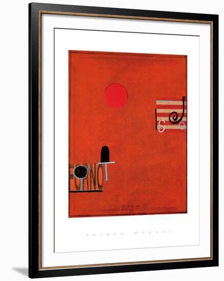 Ohne Titel,1998-Jürgen Wegner-Framed Serigraph