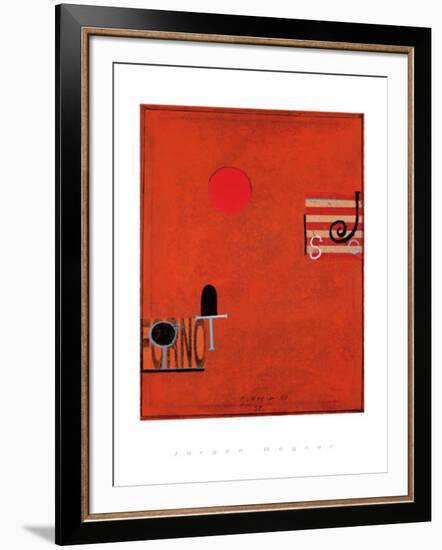 Ohne Titel,1998-Jürgen Wegner-Framed Serigraph