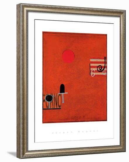 Ohne Titel,1998-Jürgen Wegner-Framed Serigraph