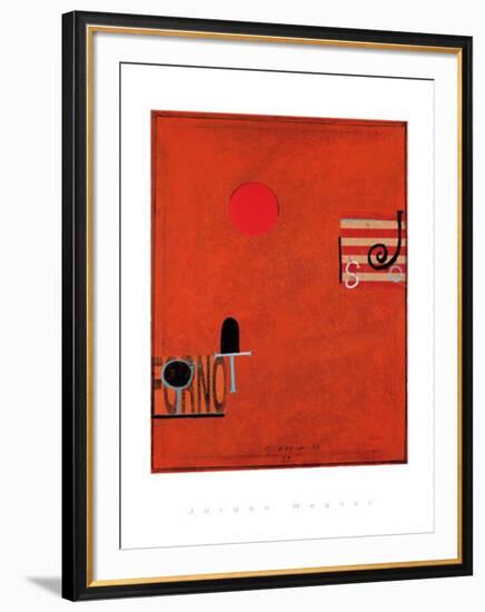 Ohne Titel,1998-Jürgen Wegner-Framed Serigraph