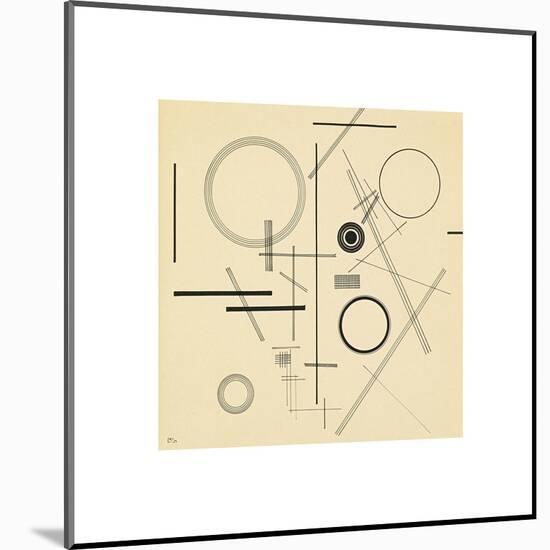 Ohne Titel (Untitled), 1923-Wassily Kandinsky-Mounted Premium Giclee Print