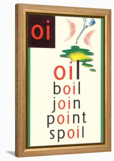 OI in Oil-null-Framed Stretched Canvas