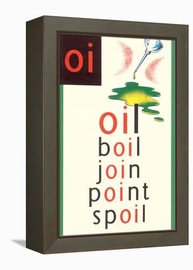 OI in Oil-null-Framed Stretched Canvas