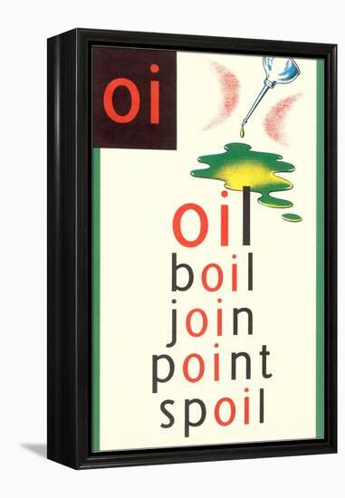 OI in Oil-null-Framed Stretched Canvas