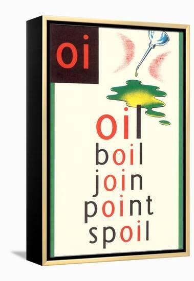 OI in Oil-null-Framed Stretched Canvas