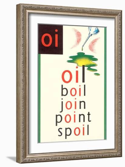 OI in Oil-null-Framed Premium Giclee Print