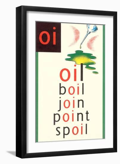 OI in Oil-null-Framed Premium Giclee Print