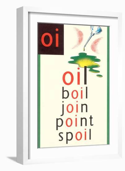 OI in Oil-null-Framed Premium Giclee Print