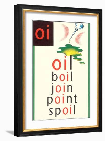 OI in Oil-null-Framed Premium Giclee Print