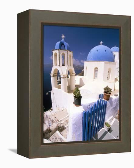 Oia (Ia), Island of Santorini (Thira), Cyclades Islands, Aegean, Greek Islands, Greece, Europe-Sergio Pitamitz-Framed Premier Image Canvas