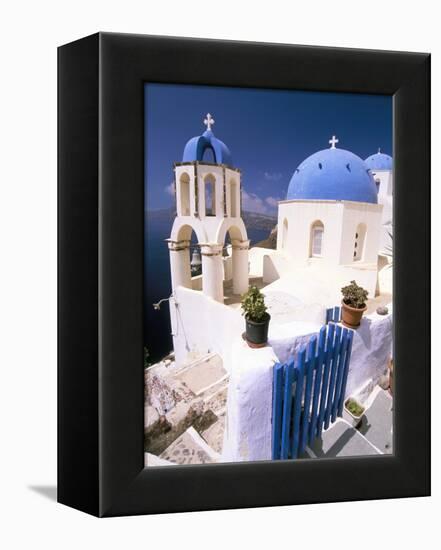 Oia (Ia), Island of Santorini (Thira), Cyclades Islands, Aegean, Greek Islands, Greece, Europe-Sergio Pitamitz-Framed Premier Image Canvas