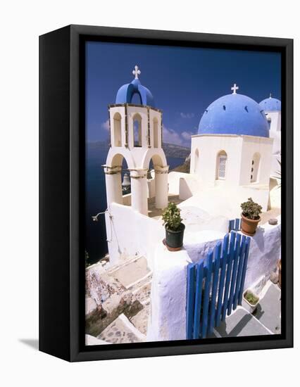 Oia (Ia), Island of Santorini (Thira), Cyclades Islands, Aegean, Greek Islands, Greece, Europe-Sergio Pitamitz-Framed Premier Image Canvas