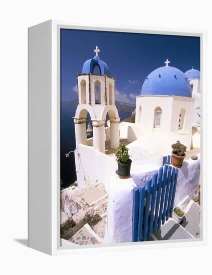 Oia (Ia), Island of Santorini (Thira), Cyclades Islands, Aegean, Greek Islands, Greece, Europe-Sergio Pitamitz-Framed Premier Image Canvas