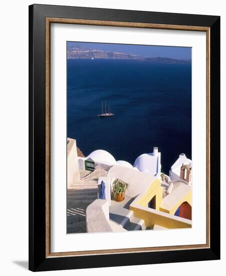 Oia (Ia), Island of Santorini (Thira), Cyclades Islands, Aegean, Greek Islands, Greece, Europe-Sergio Pitamitz-Framed Photographic Print