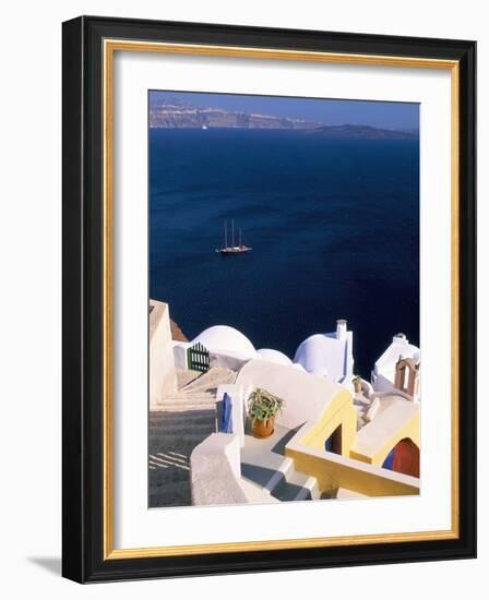 Oia (Ia), Island of Santorini (Thira), Cyclades Islands, Aegean, Greek Islands, Greece, Europe-Sergio Pitamitz-Framed Photographic Print