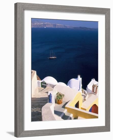 Oia (Ia), Island of Santorini (Thira), Cyclades Islands, Aegean, Greek Islands, Greece, Europe-Sergio Pitamitz-Framed Photographic Print