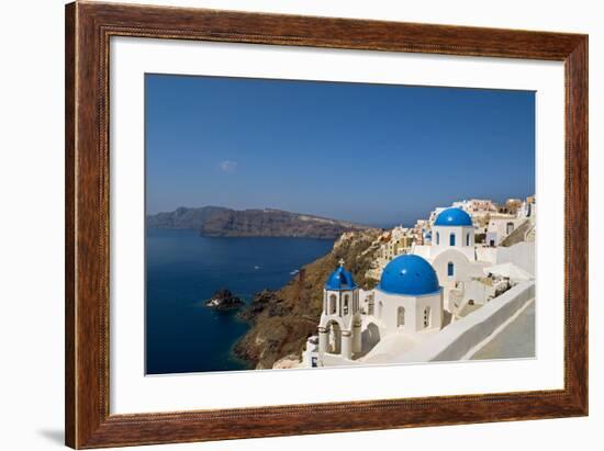 Oia on the Island of Santorini, Greece-David Noyes-Framed Photographic Print