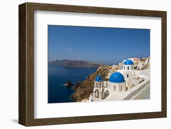 Oia on the Island of Santorini, Greece-David Noyes-Framed Photographic Print