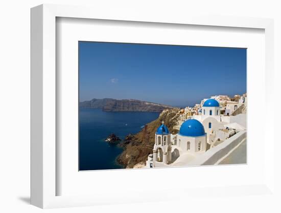 Oia on the Island of Santorini, Greece-David Noyes-Framed Photographic Print