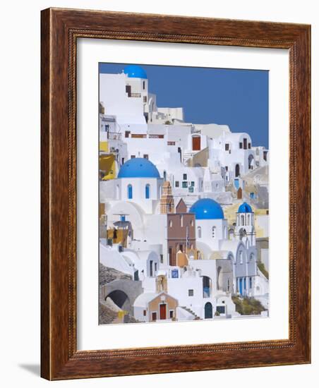 Oia, Santorini, Cyclades, Greek Islands, Greece, Europe-Sakis Papadopoulos-Framed Photographic Print