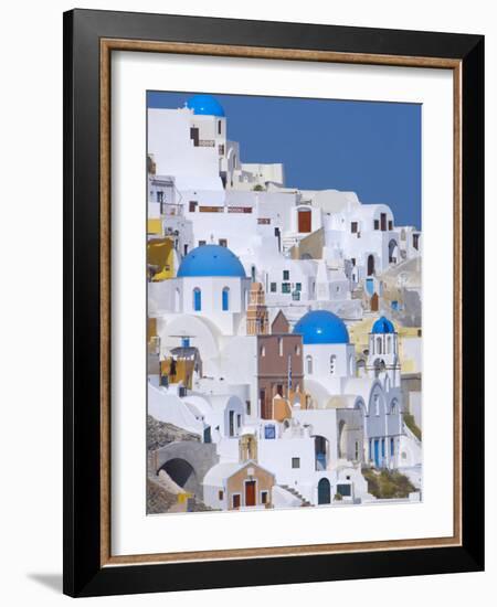 Oia, Santorini, Cyclades, Greek Islands, Greece, Europe-Sakis Papadopoulos-Framed Photographic Print