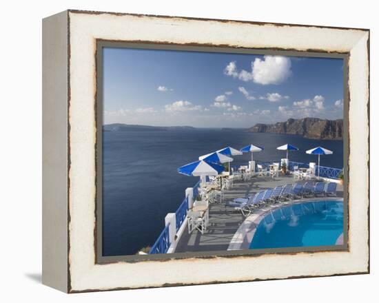 Oia, Santorini, Cyclades, Greek Islands, Greece, Europe-Richard Maschmeyer-Framed Premier Image Canvas