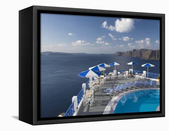 Oia, Santorini, Cyclades, Greek Islands, Greece, Europe-Richard Maschmeyer-Framed Premier Image Canvas