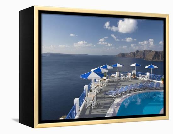 Oia, Santorini, Cyclades, Greek Islands, Greece, Europe-Richard Maschmeyer-Framed Premier Image Canvas