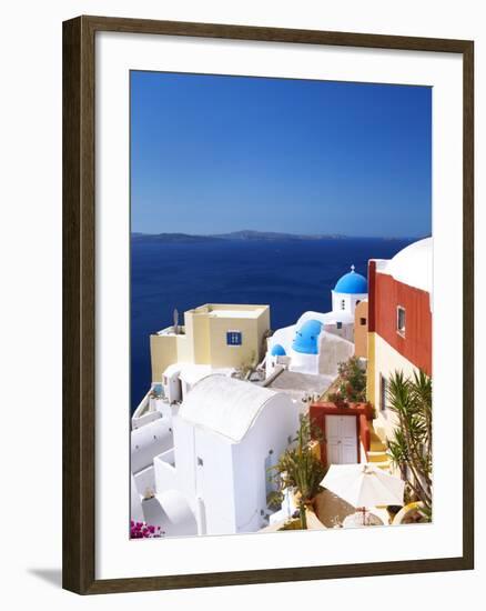 Oia, Santorini, Cyclades, Greek Islands, Greece, Europe-Sakis Papadopoulos-Framed Photographic Print