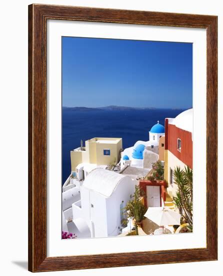 Oia, Santorini, Cyclades, Greek Islands, Greece, Europe-Sakis Papadopoulos-Framed Photographic Print