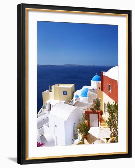 Oia, Santorini, Cyclades, Greek Islands, Greece, Europe-Sakis Papadopoulos-Framed Photographic Print