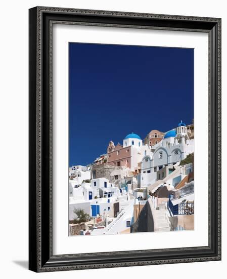 Oia, Santorini, Cyclades, Greek Islands, Greece, Europe-Sakis Papadopoulos-Framed Photographic Print